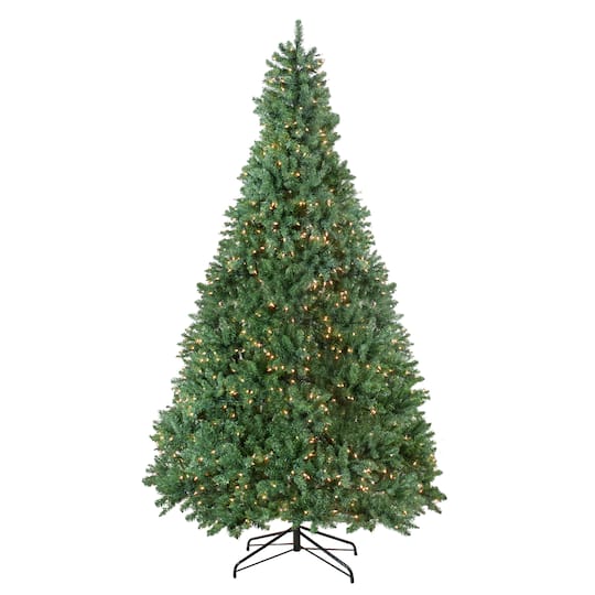 Northlight 9.5Ft Pre-Lit Full Buffalo Fir Artificial Christmas Tree, Clear Mini Incandescent Lights in Green | 9.5 ft | Michaels®